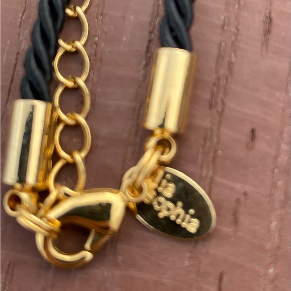 NWOT Lia Sophia Tiger’s Eye and Gold Metal Necklace - Picture 8 of 8